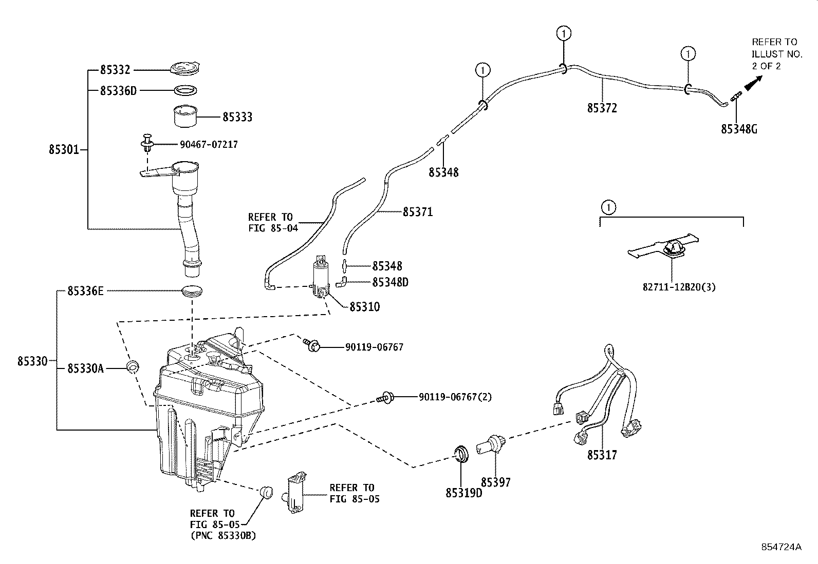 Exploded illustration 854724A