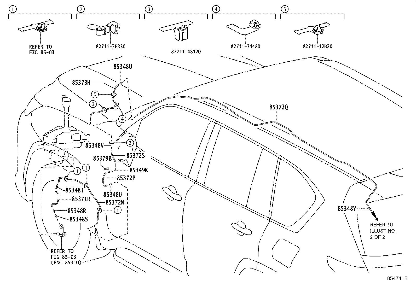 Exploded illustration 854741B