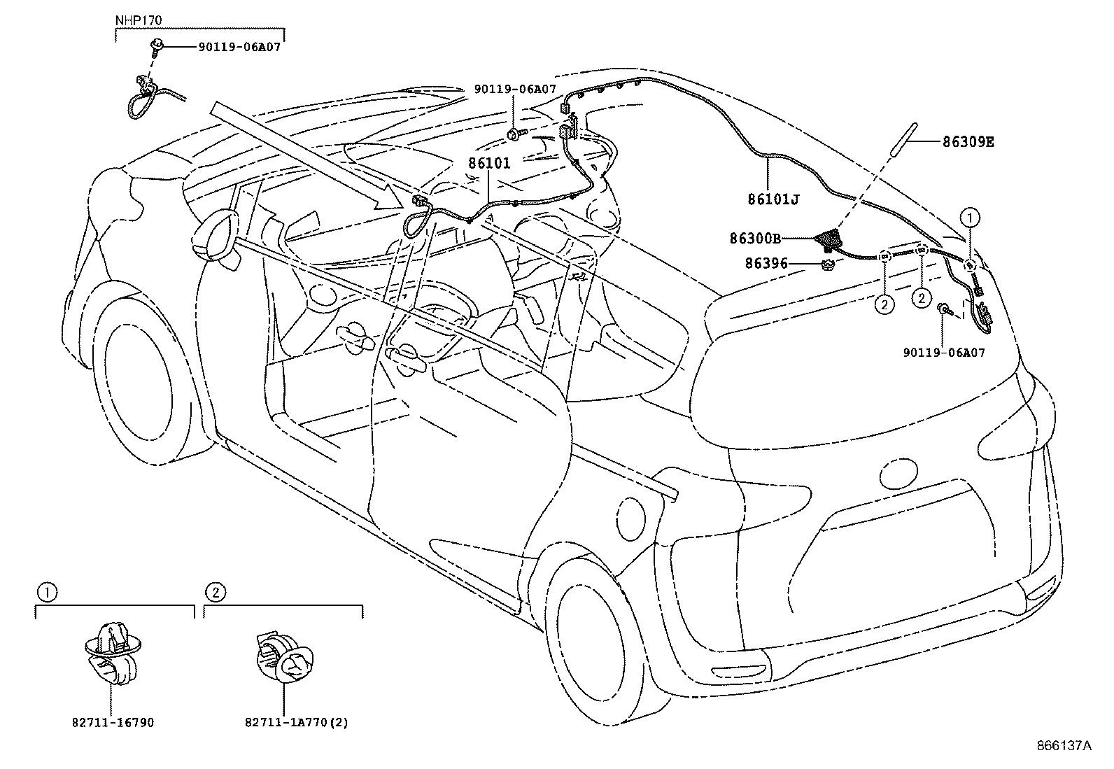Exploded illustration 866137A