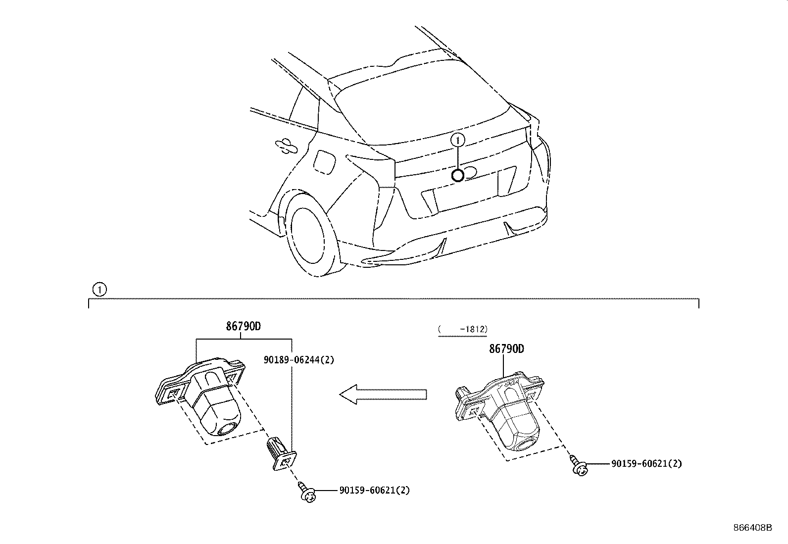 Exploded illustration 866408B