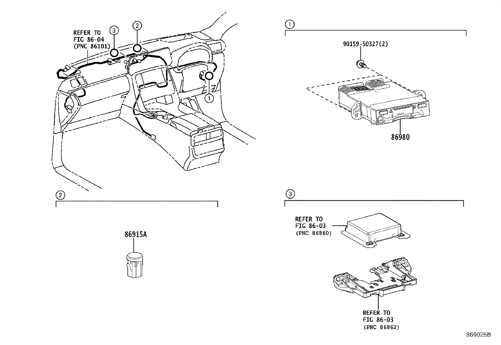 Exploded illustration 869025B