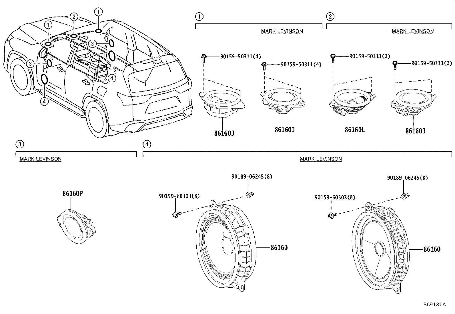 Exploded illustration 869131A