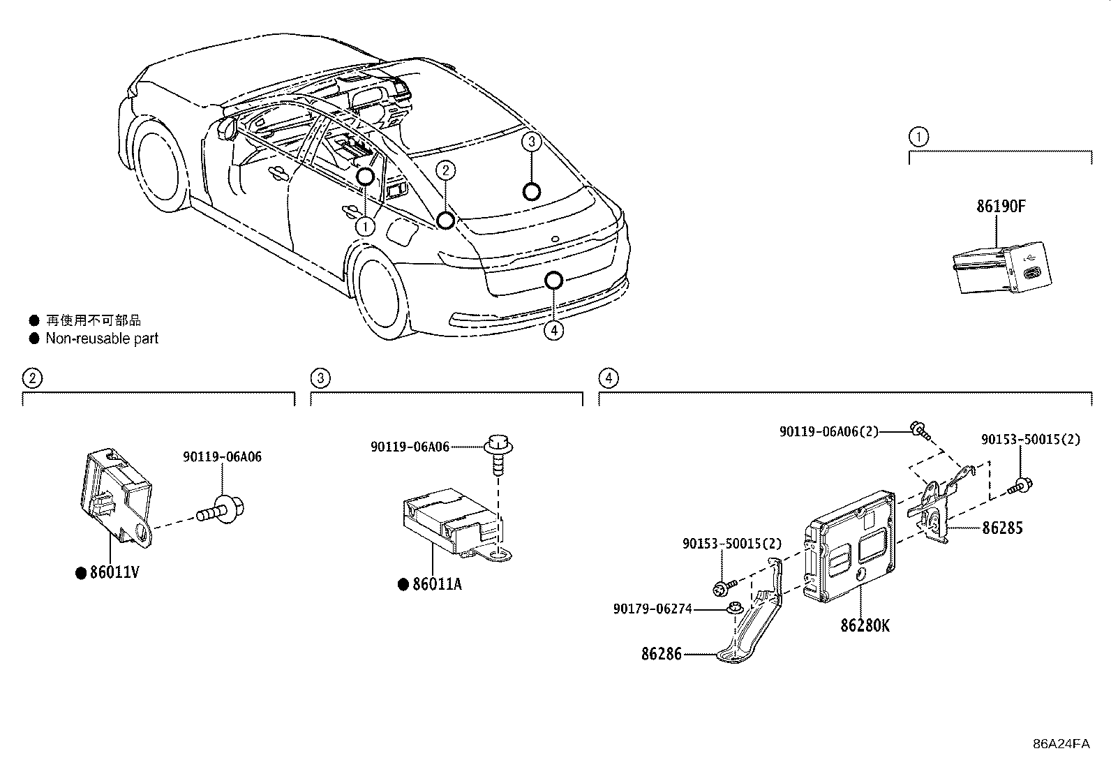 Exploded illustration 86A24FA