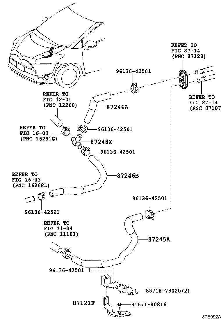 Exploded illustration 87E992A