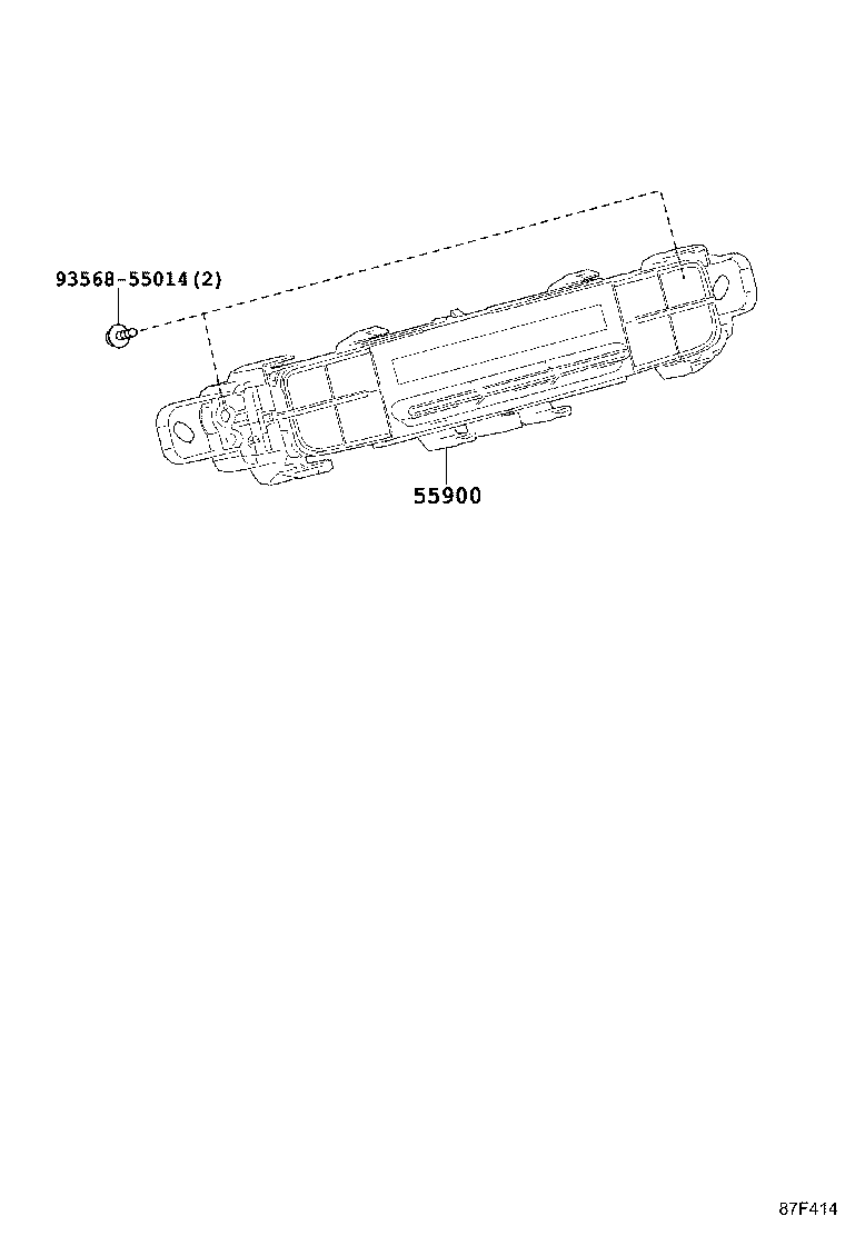 Exploded illustration 87F414