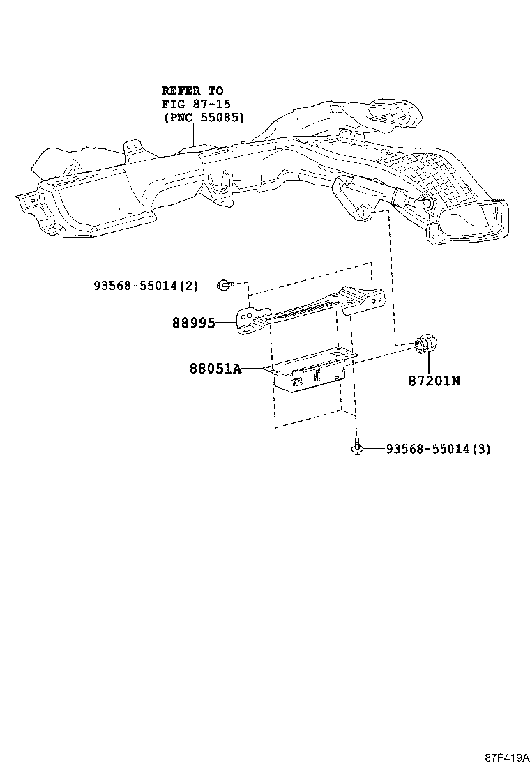 Exploded illustration 87F419A