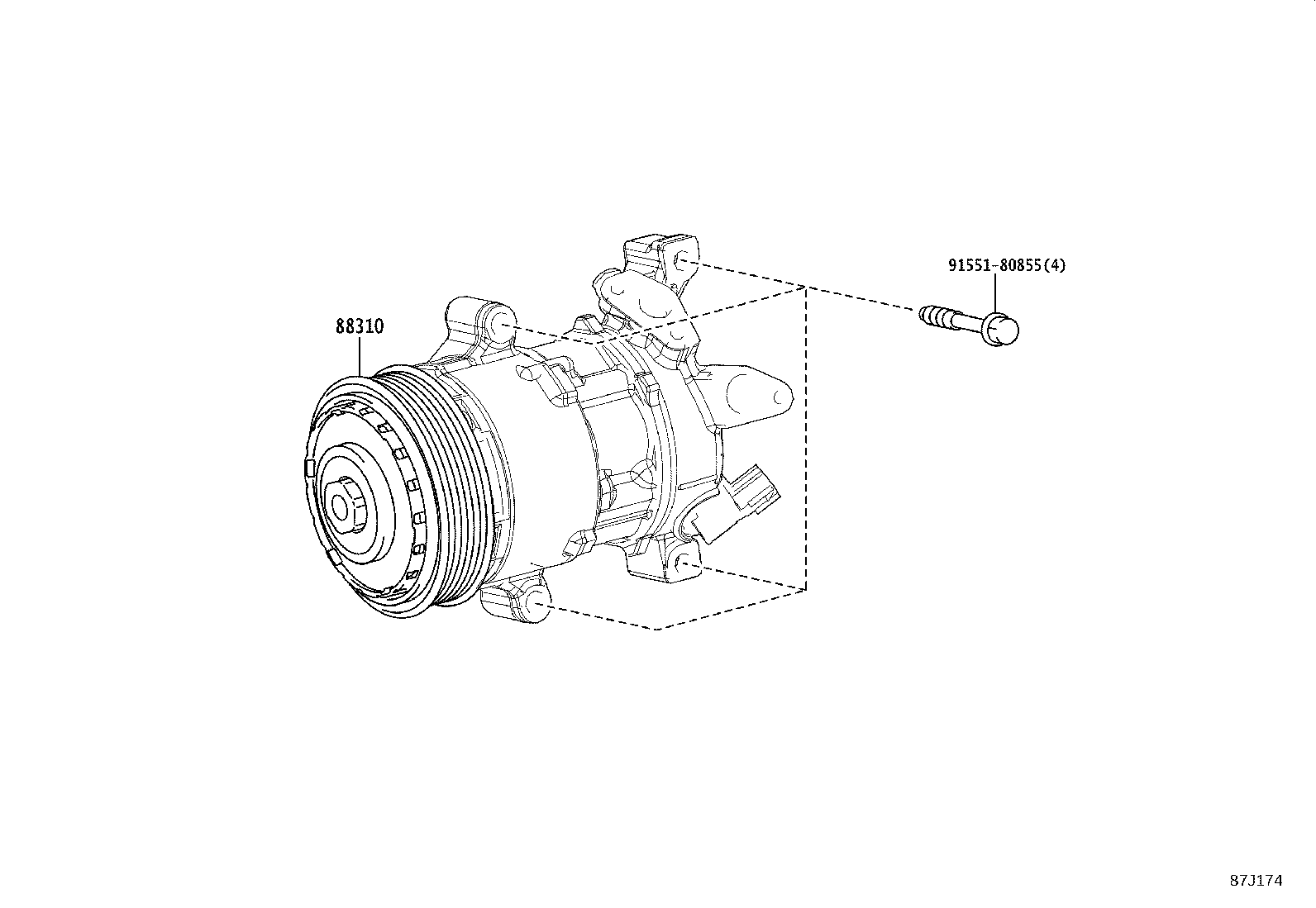 Exploded illustration 87J174