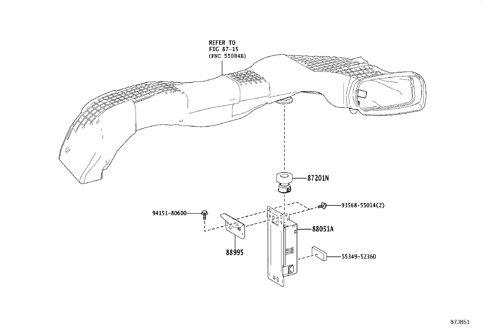 Exploded illustration 87J851