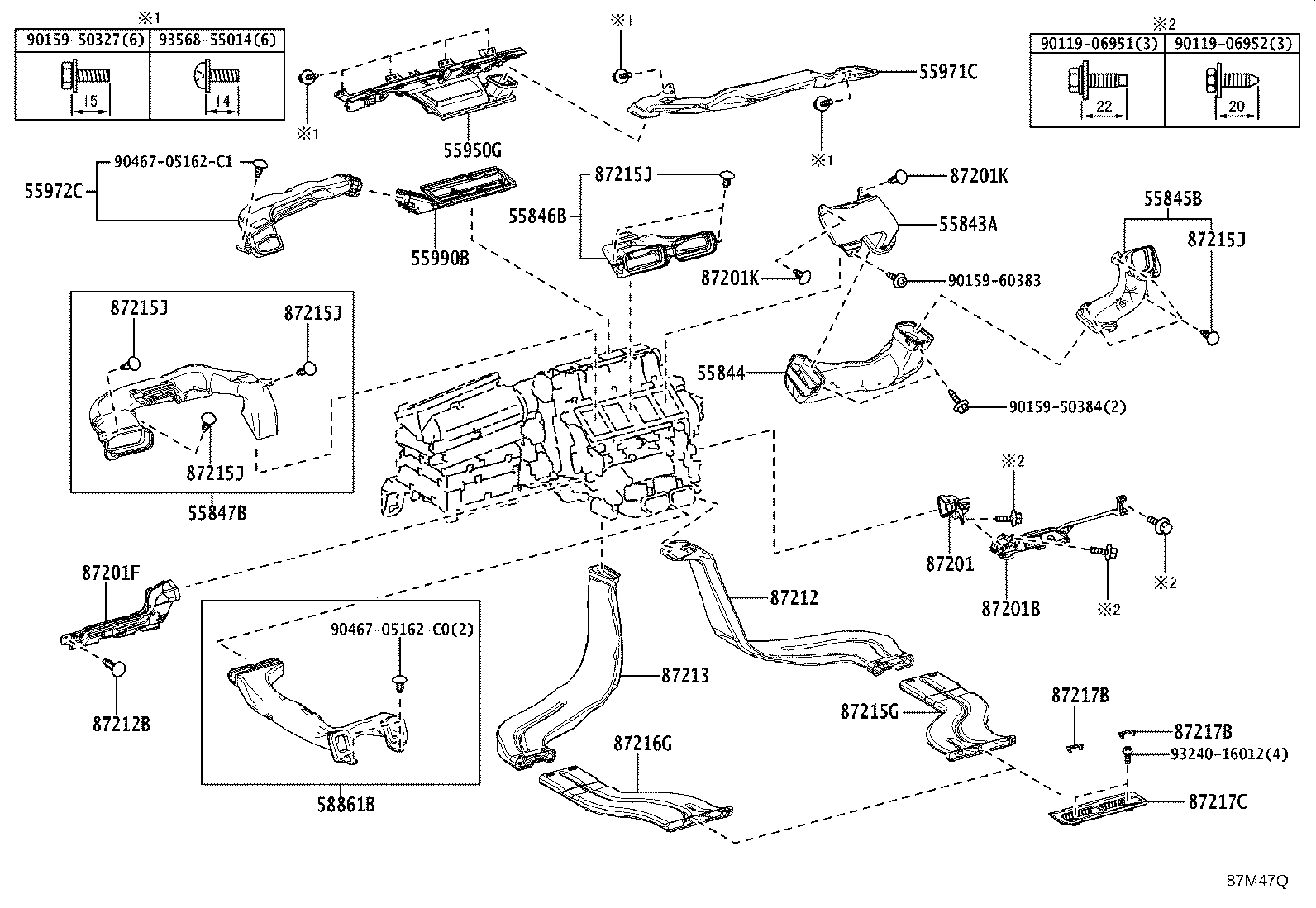 Exploded illustration 87M47Q