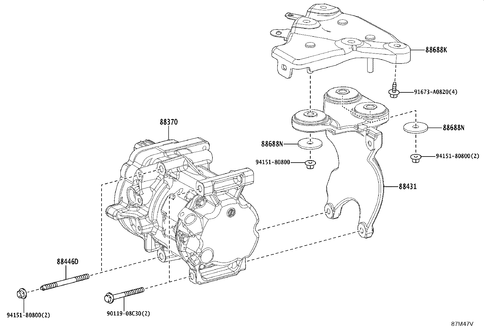 Exploded illustration 87M47V