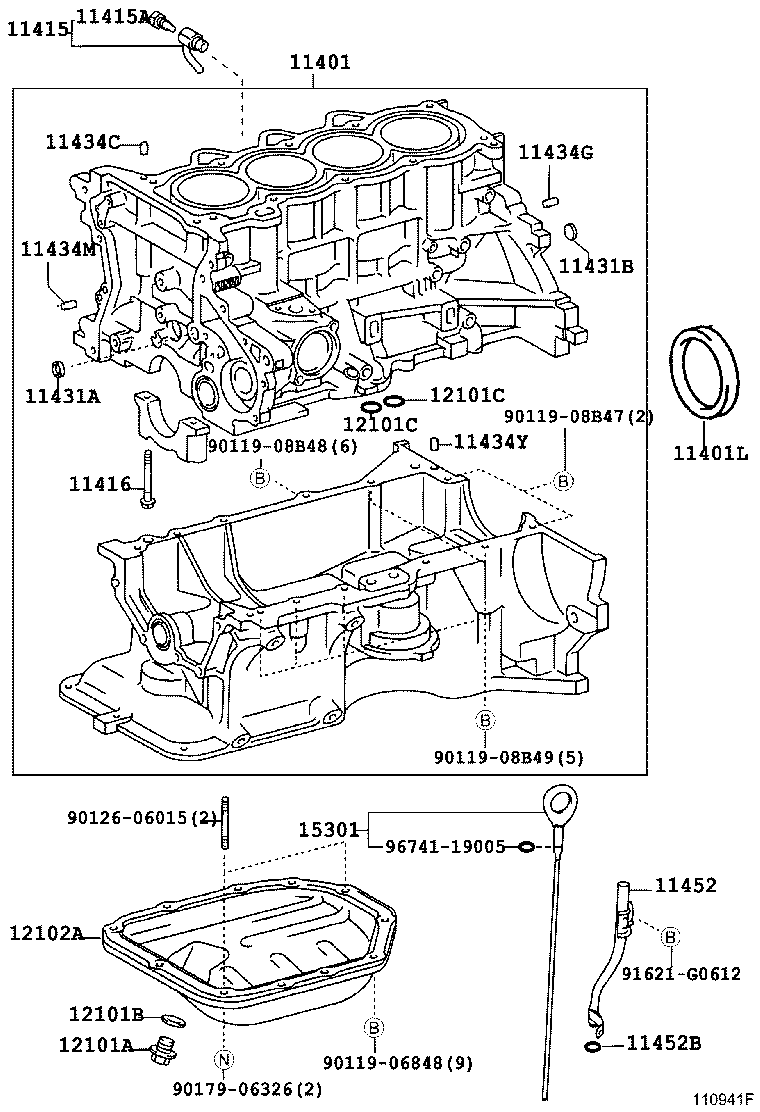 Exploded illustration 110941F