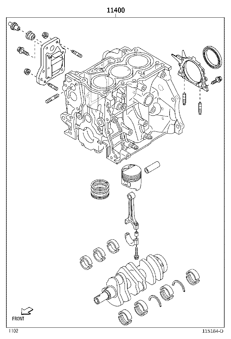 Exploded illustration 115184D