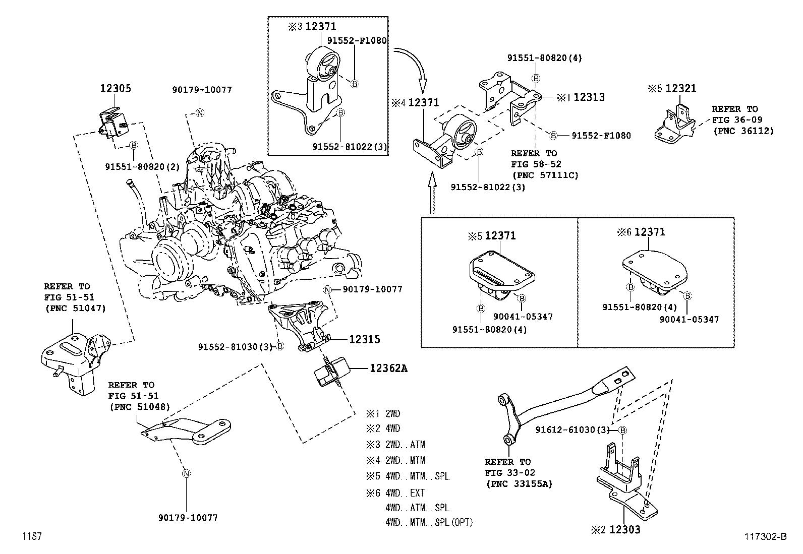 Exploded illustration 117302B
