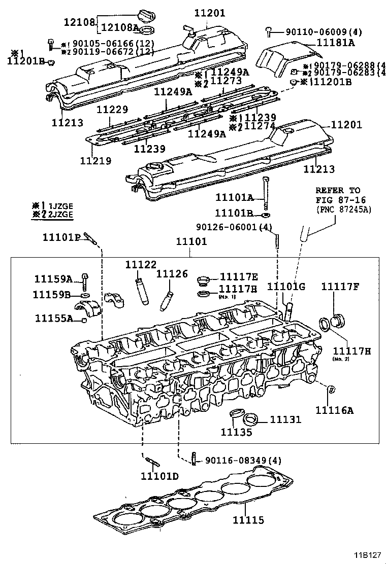 Exploded illustration 11B127