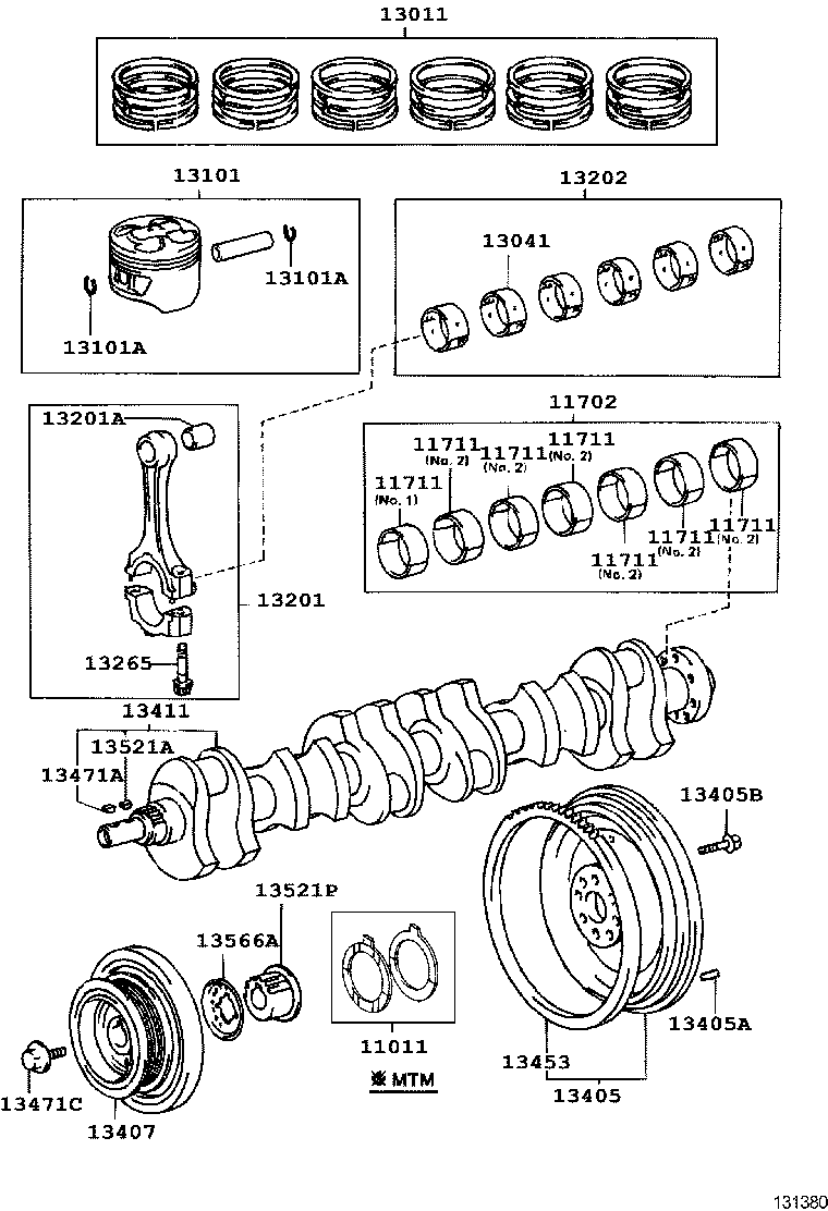 Exploded illustration 131380