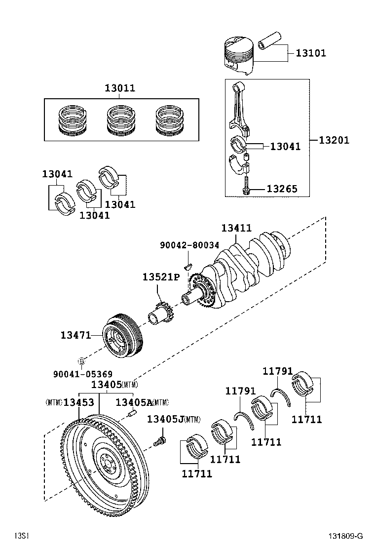 Exploded illustration 131809G