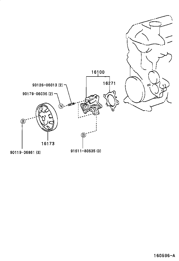 Exploded illustration 160596A