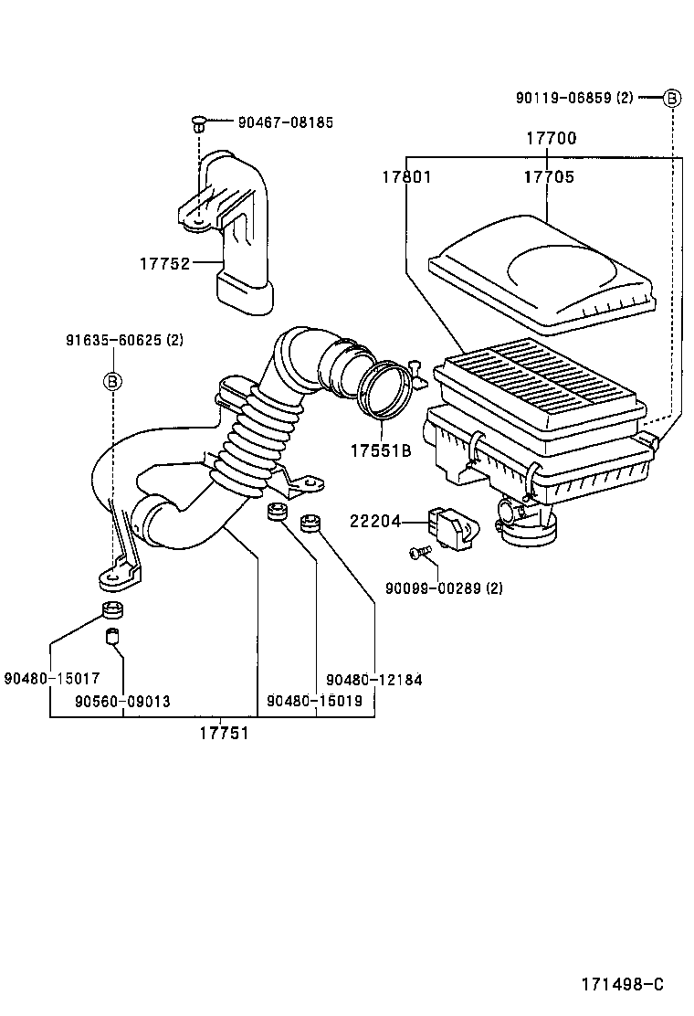 Exploded illustration 171498C