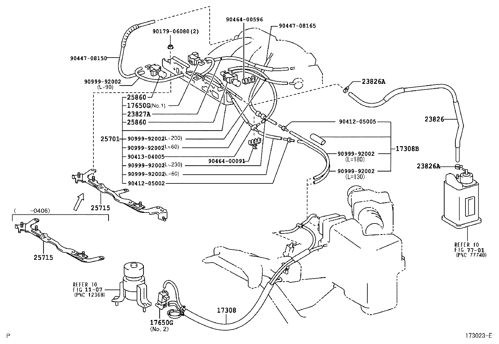 Exploded illustration 173023E