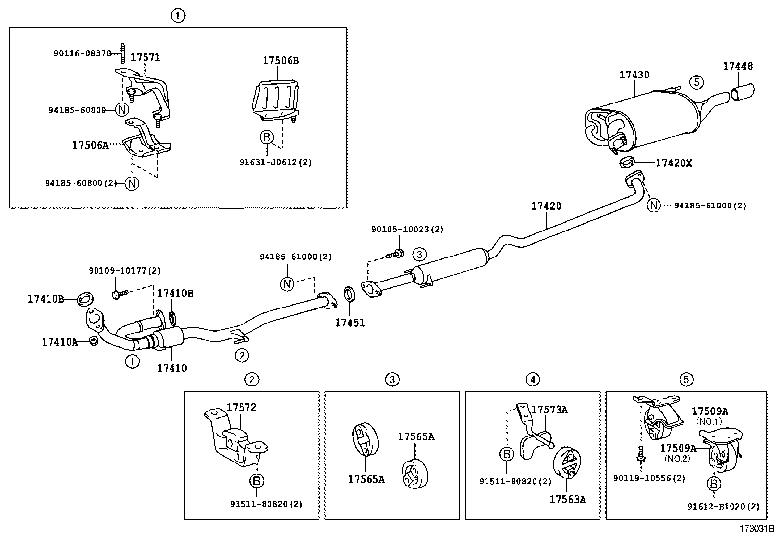 Exploded illustration 173031B