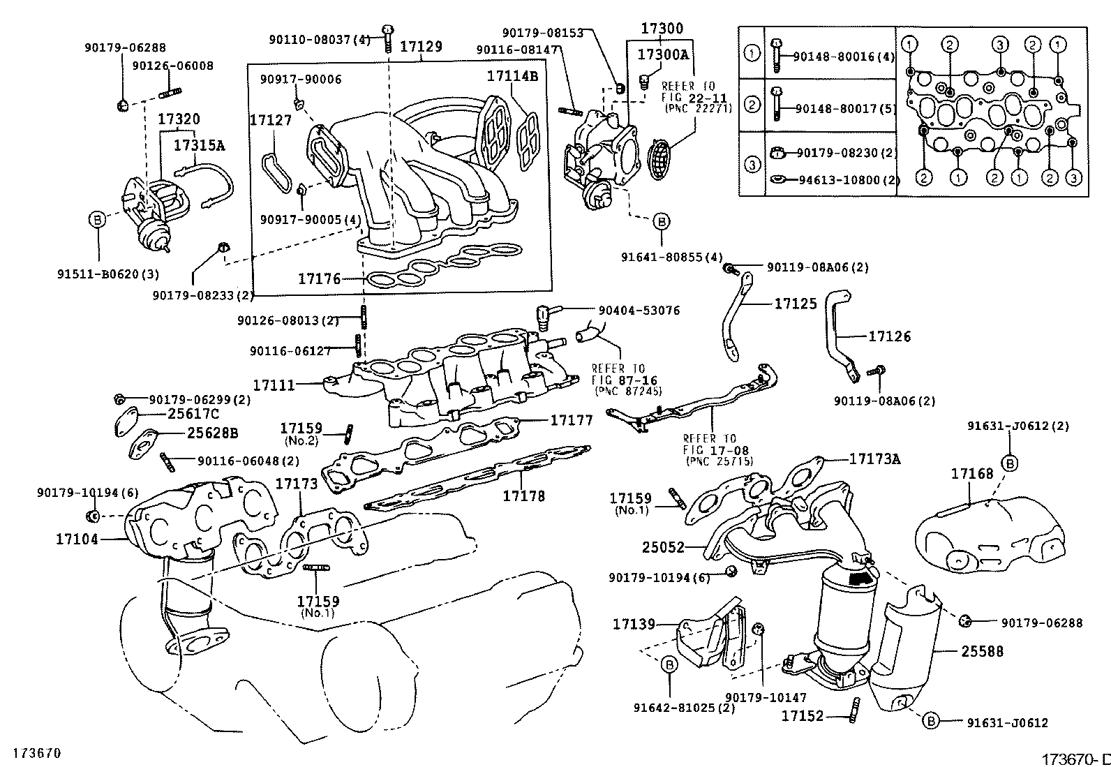 Exploded illustration 173670D