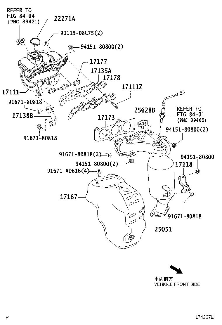Exploded illustration 174357E