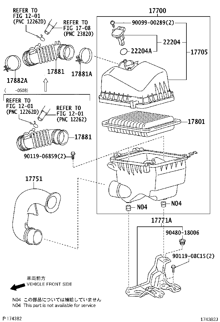 Exploded illustration 174382J