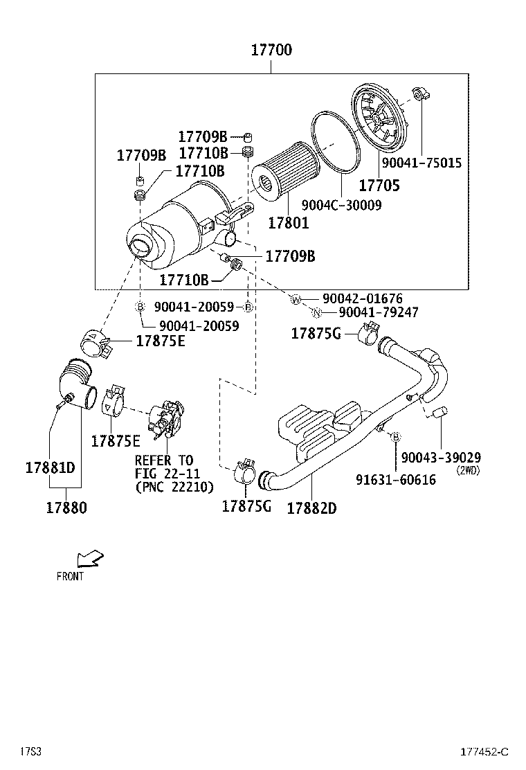Exploded illustration 177452C
