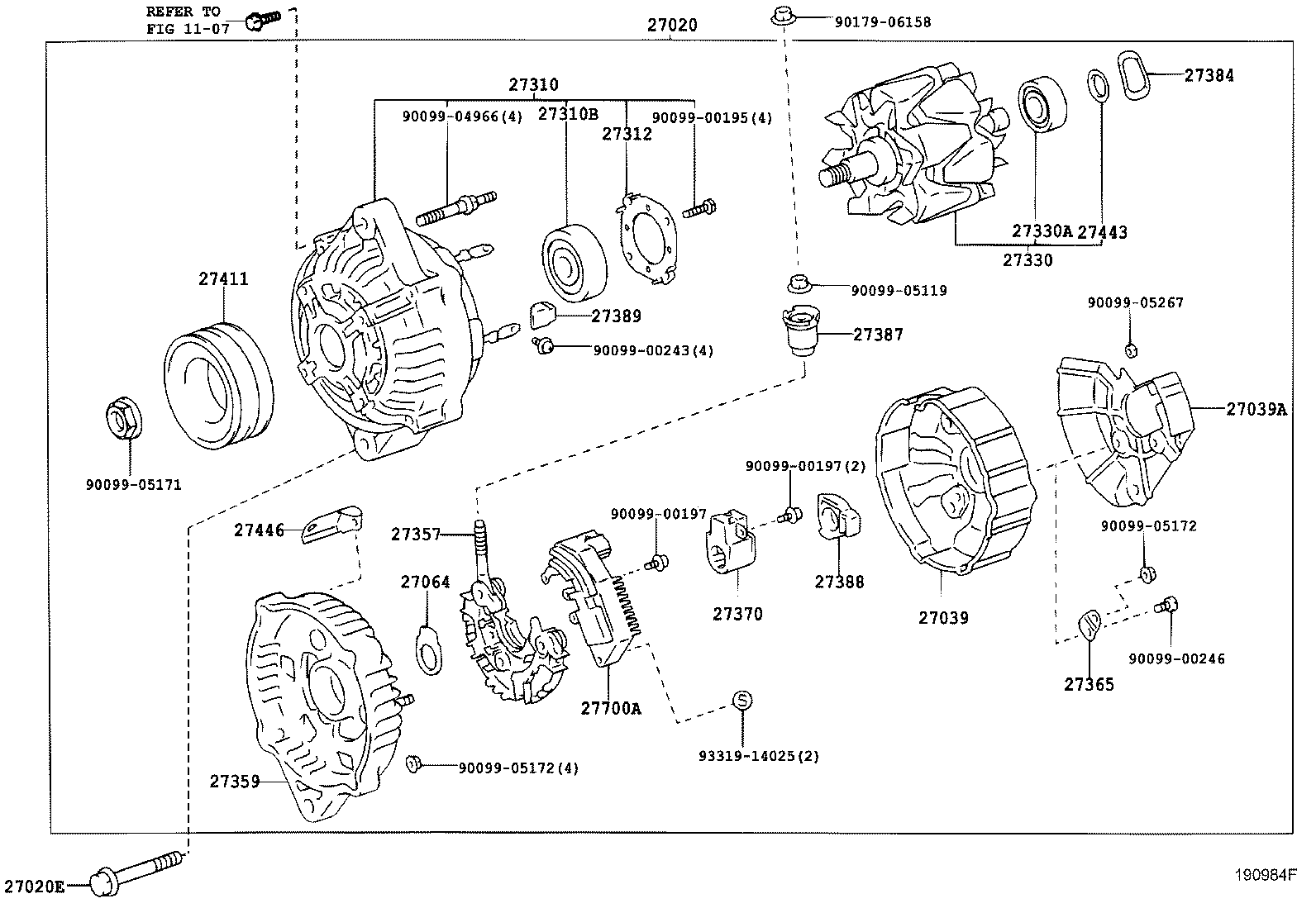 Exploded illustration 190984F
