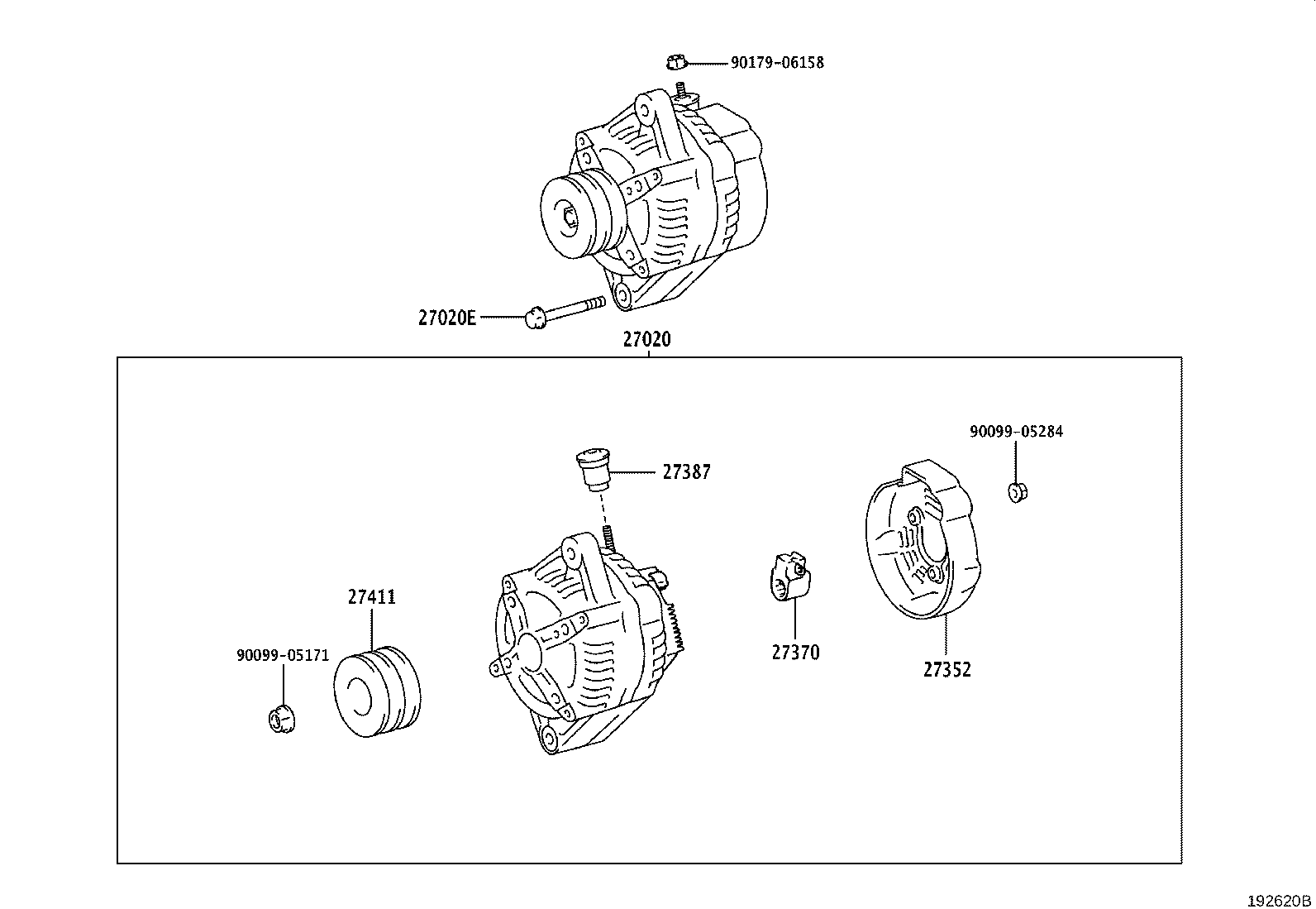 Exploded illustration 192620B
