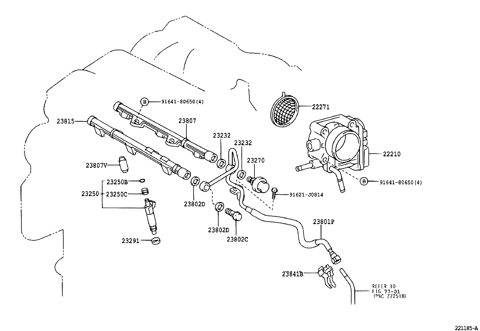Exploded illustration 221185A