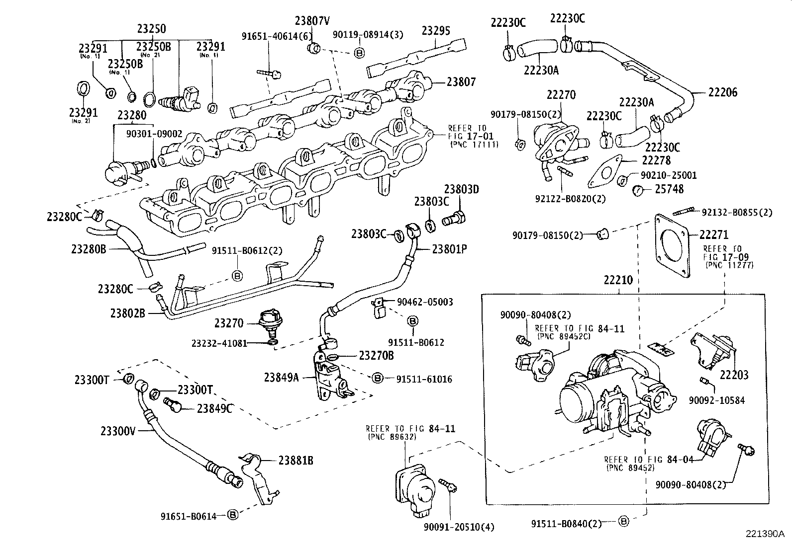 Exploded illustration 221390A