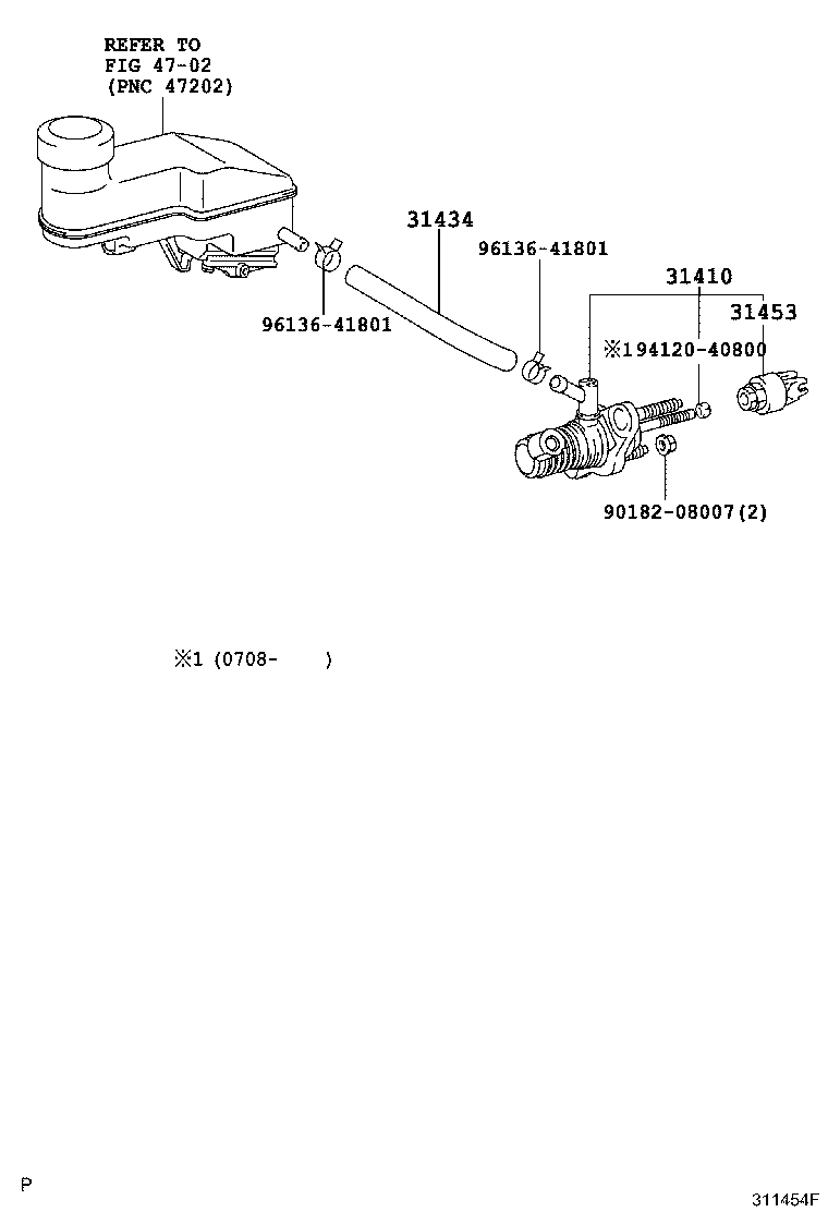 Exploded illustration 311454F