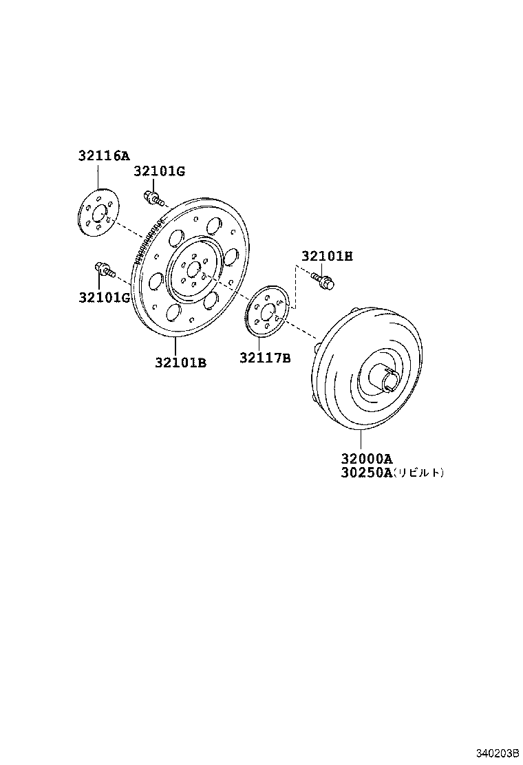 Exploded illustration 340203B
