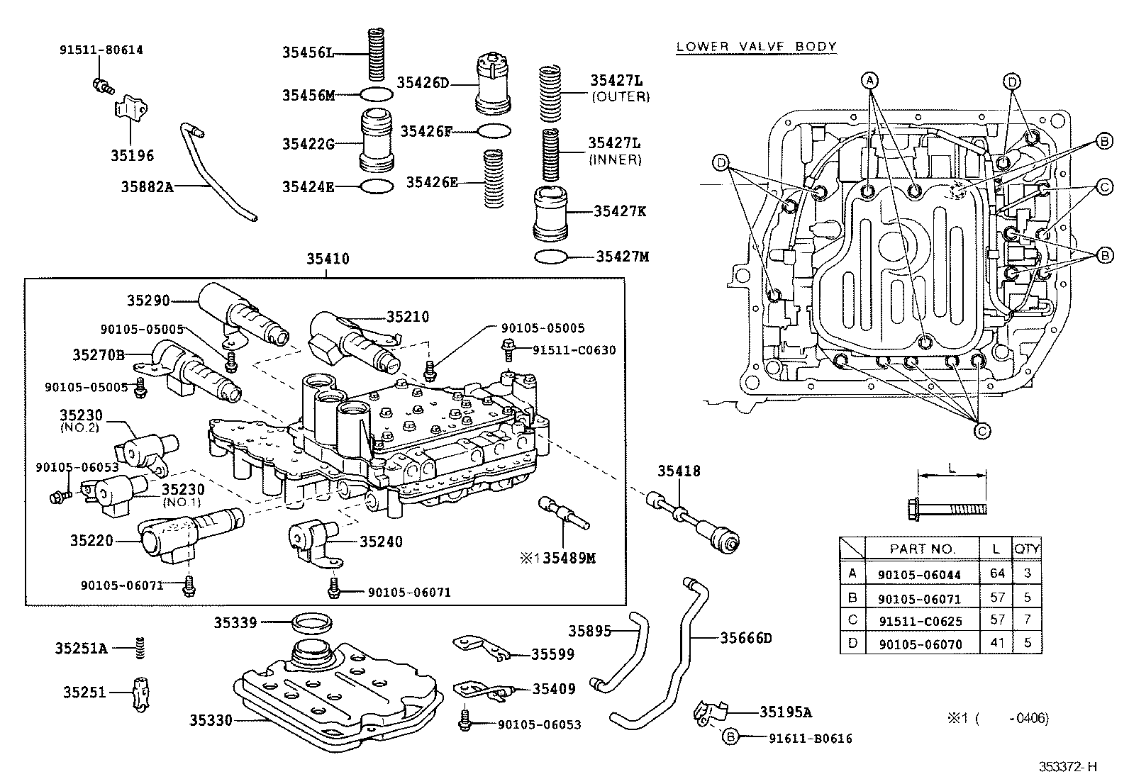 Exploded illustration 353372H