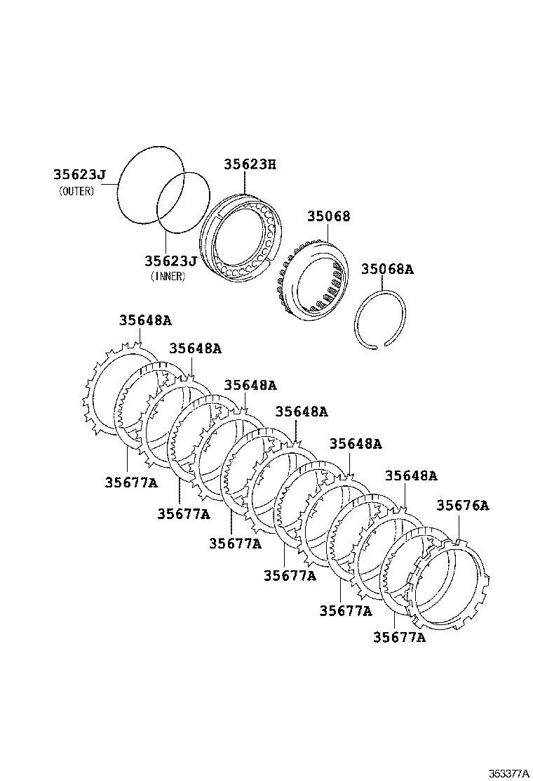 Exploded illustration 353377A