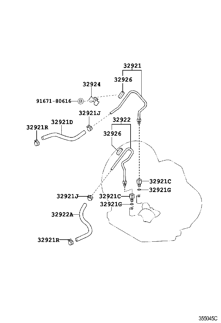 Exploded illustration 355045C