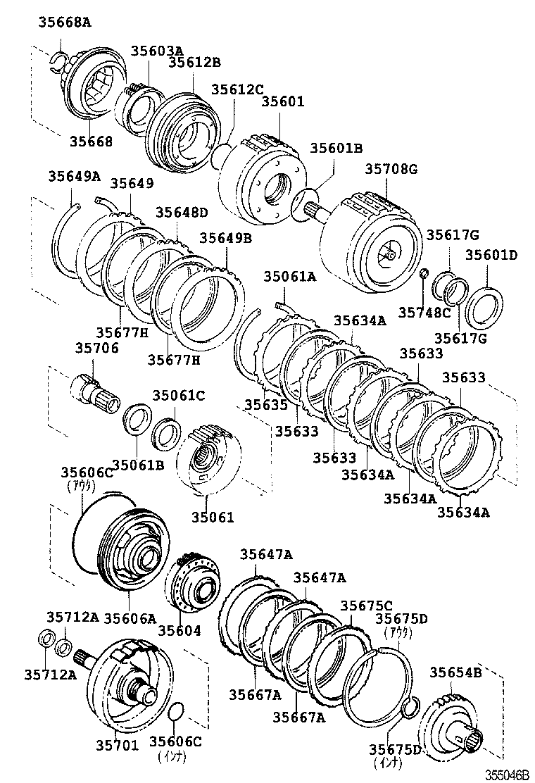Exploded illustration 355046B