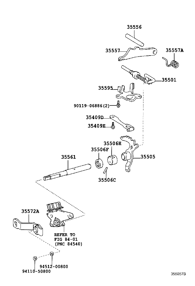 Exploded illustration 355057B