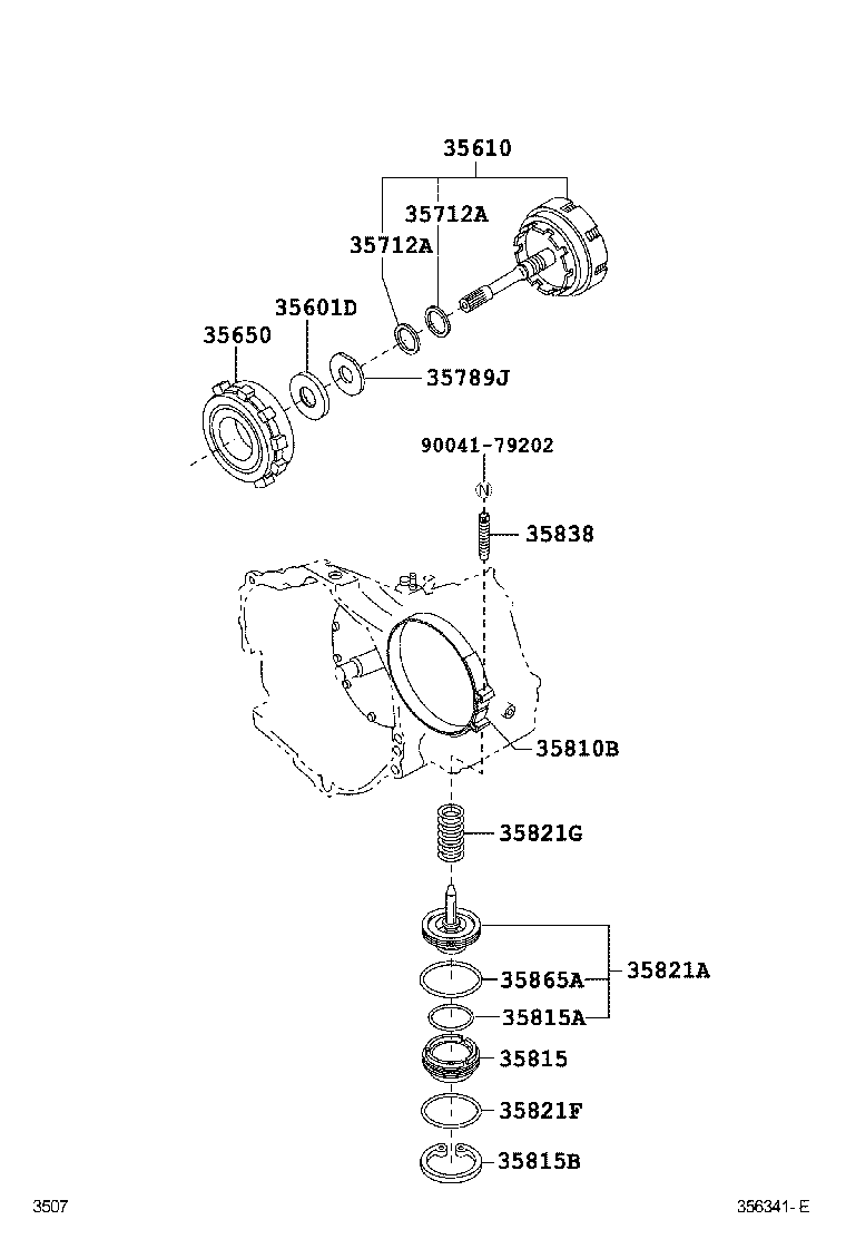 Exploded illustration 356341E