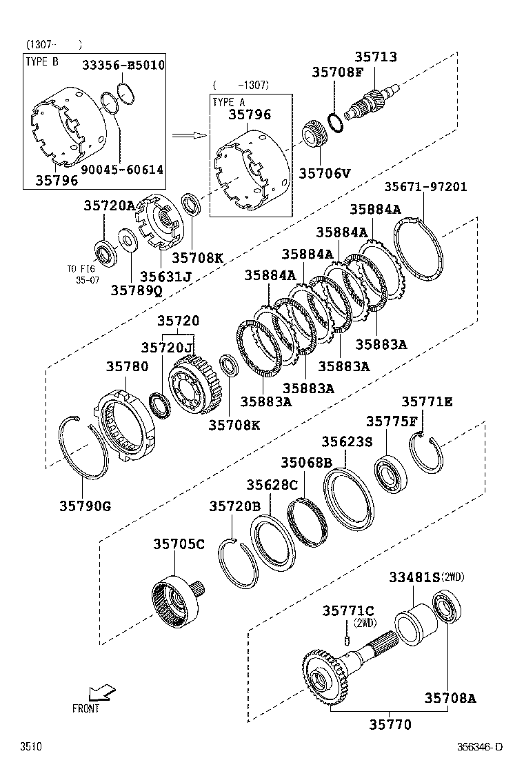 Exploded illustration 356346D
