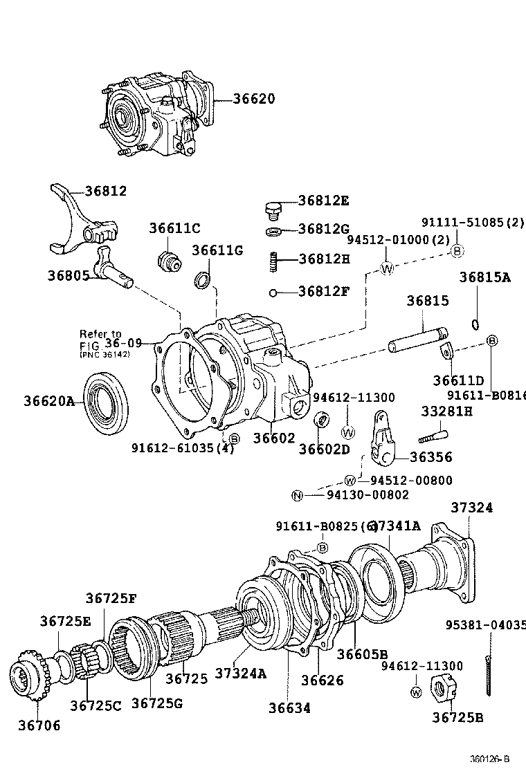Exploded illustration 360126B
