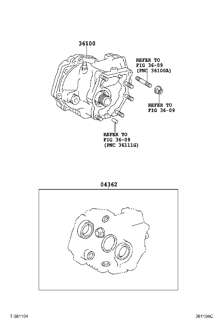 Exploded illustration 361104C