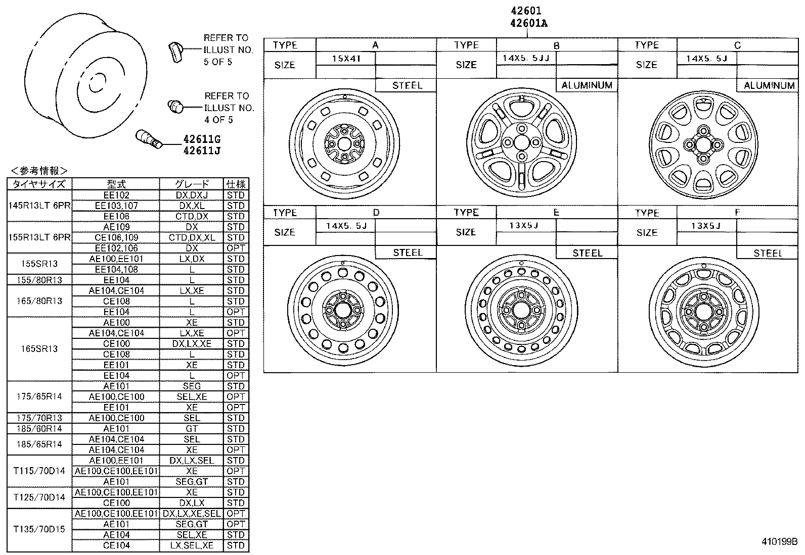 Exploded illustration 410199B