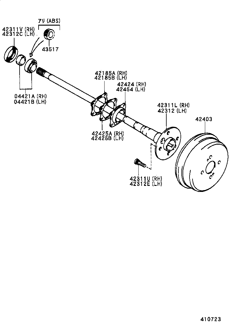 Exploded illustration 410723
