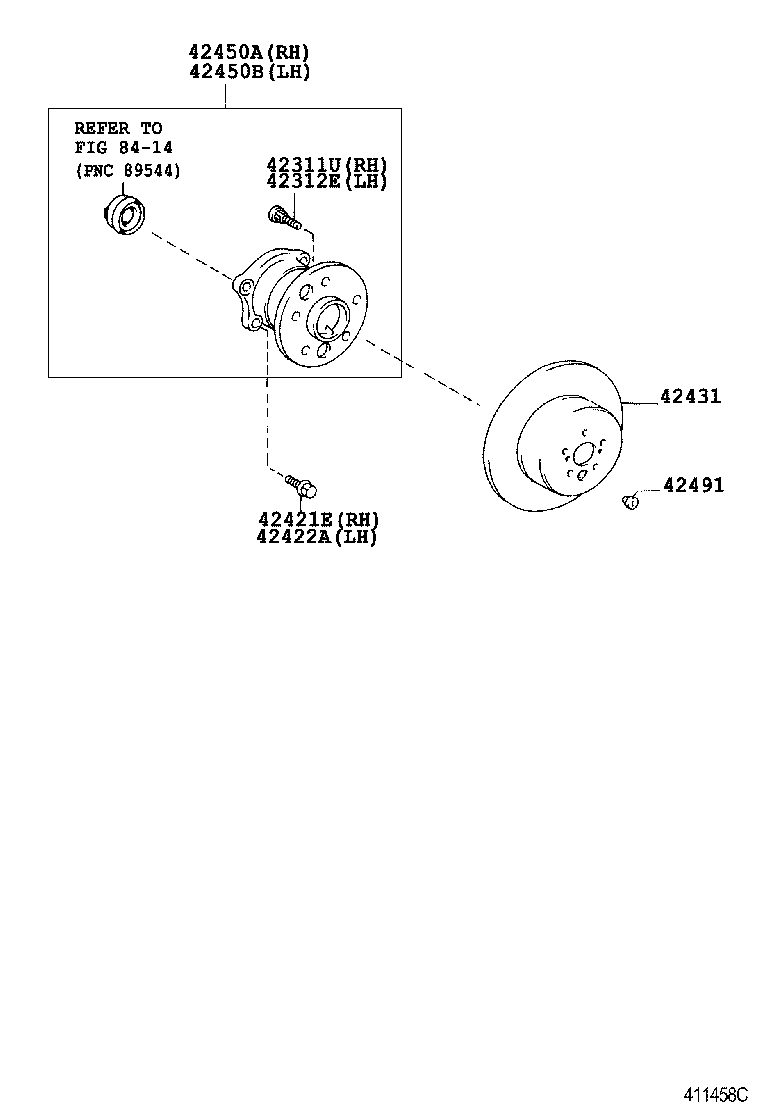 Exploded illustration 411458C