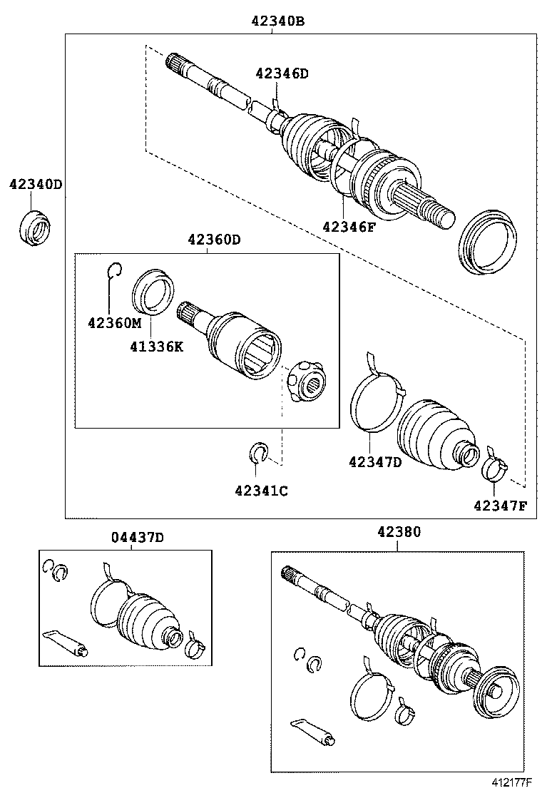 Exploded illustration 412177F