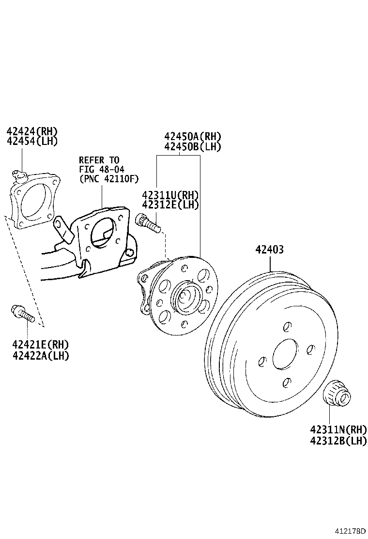 Exploded illustration 412178D