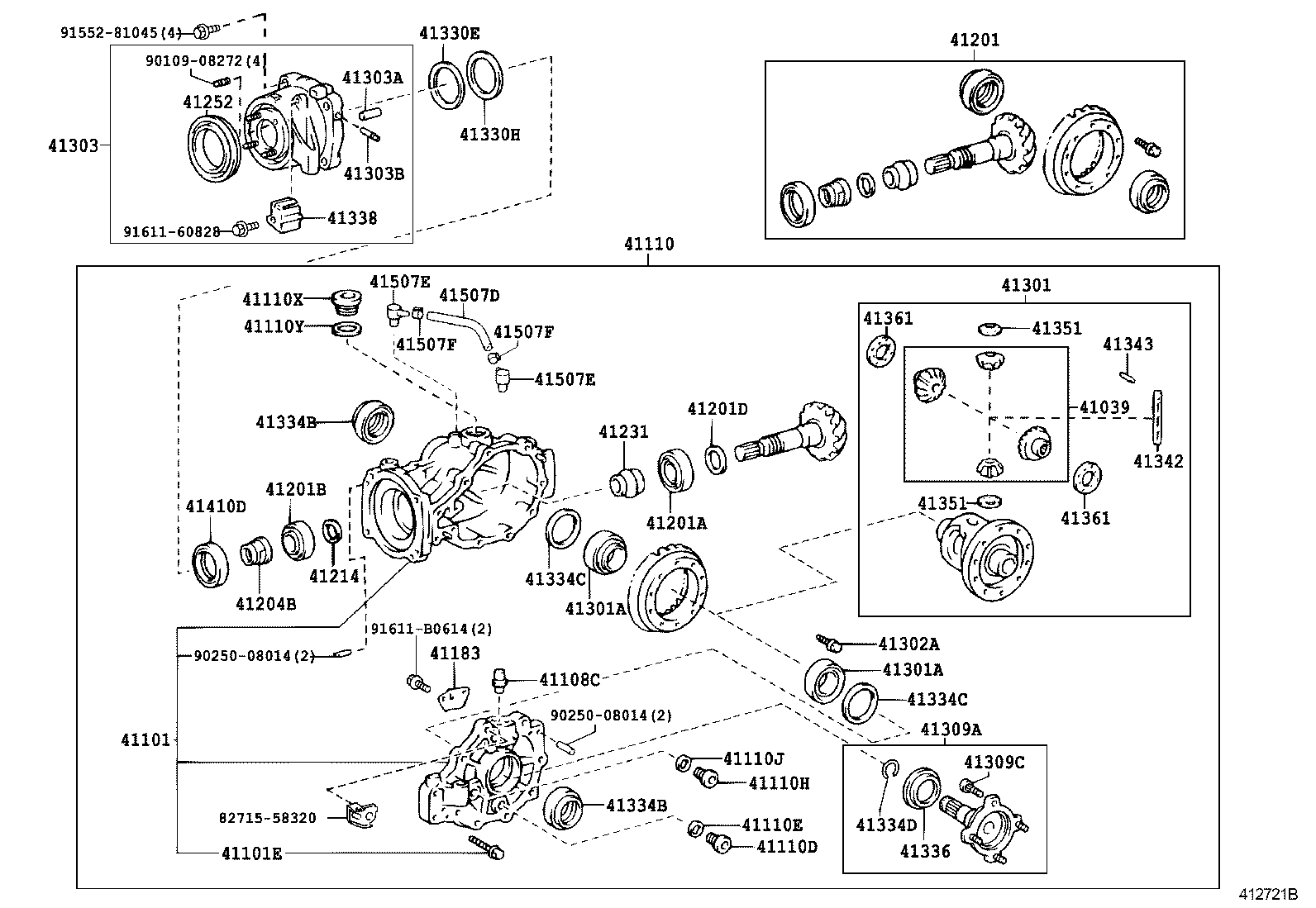 Exploded illustration 412721B