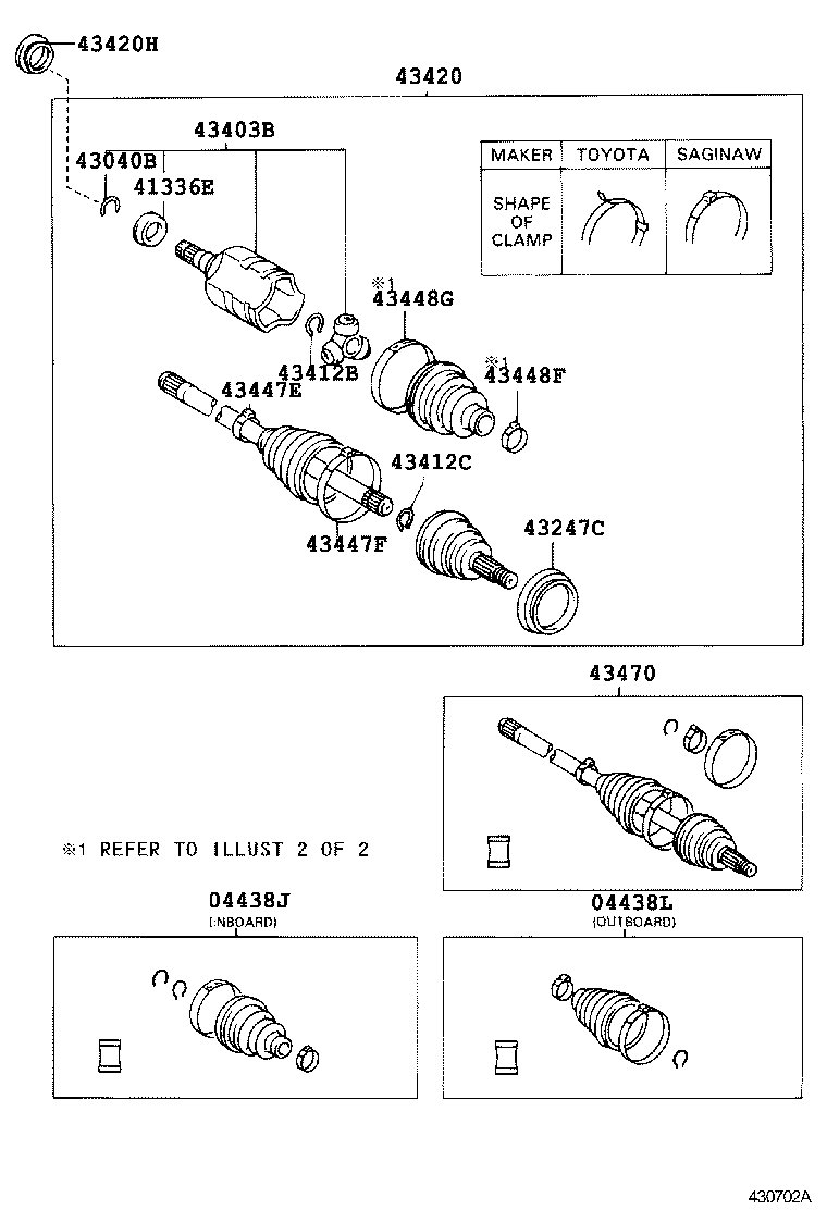 Exploded illustration 430702A